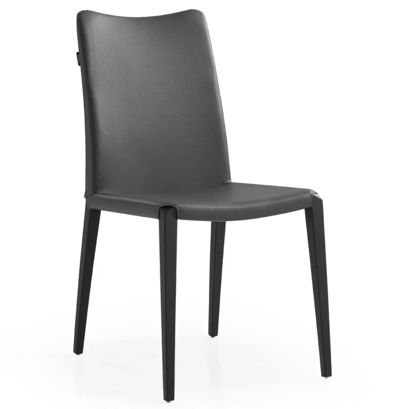 Italian Grey Leather Chair Italian Grey Leather Chair